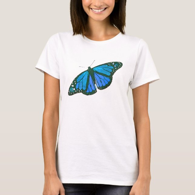 Camisa da arte da borboleta de monarca (Frente)