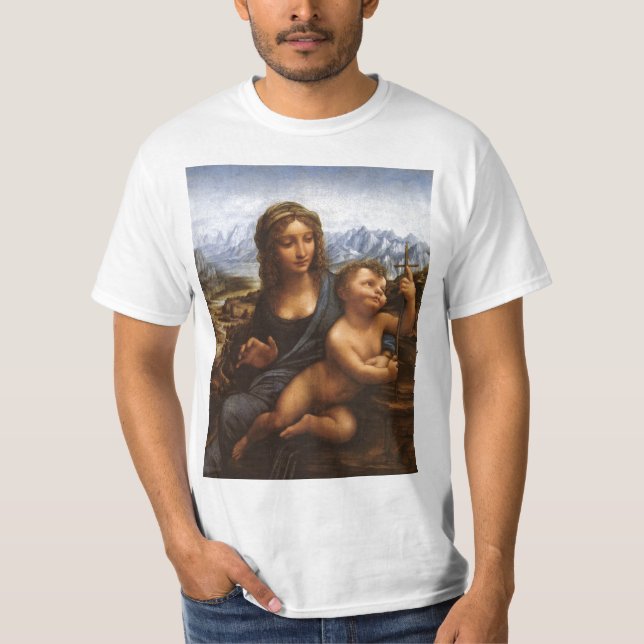Camisa da arte de Leonardo da Vinci (Frente)