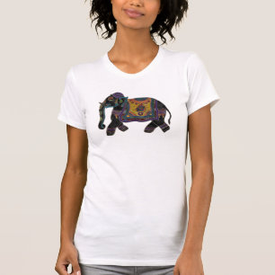 Camisa da arte do elefante indiano