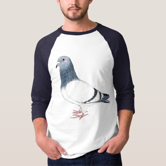 Camisa da arte do pássaro do "pombo" (Frente)