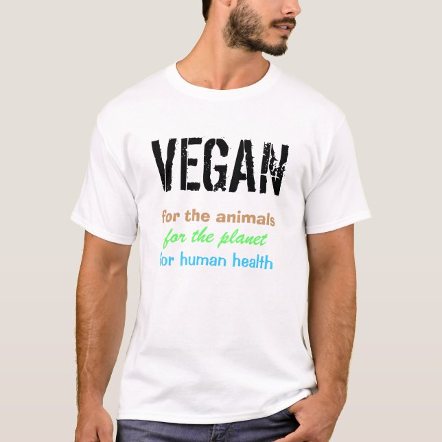 Camisa da assinatura da roupa do VEGAN (Frente)