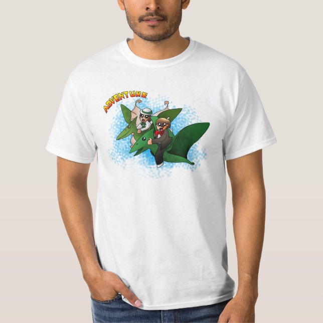 Camisa da aventura do dinossauro (Frente)