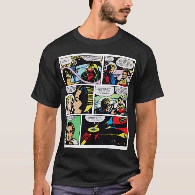 Camisa da banda desenhada T da ficção científica (Frente)