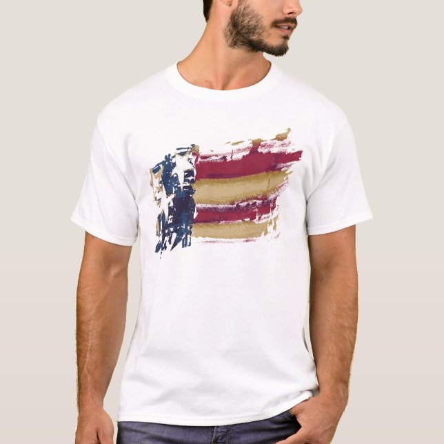 Camisa da bandeira americana T (Frente)