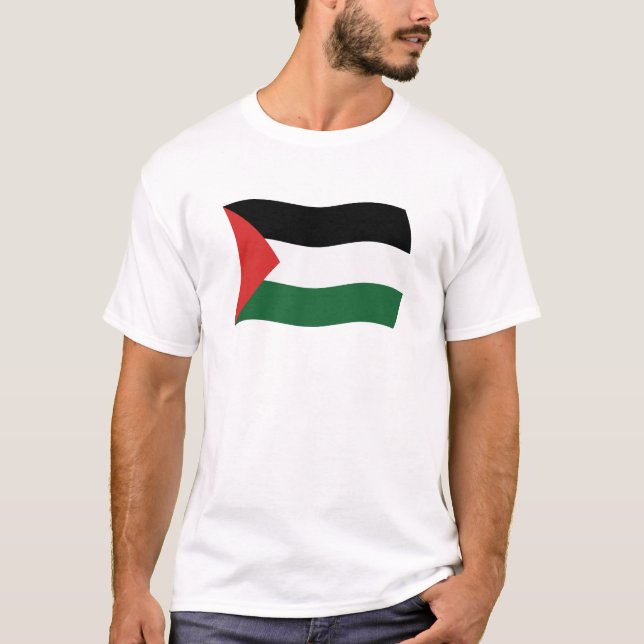 Camisa da Bandeira da Autoridade Palestina (Frente)