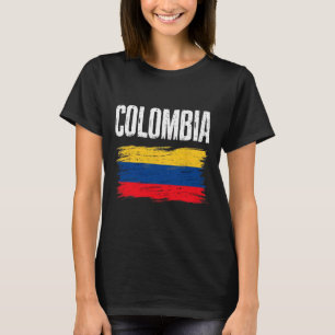 Camisa da bandeira da Colômbia Time de futebol col