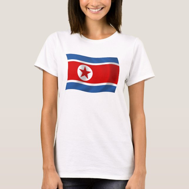 Camisa da Bandeira da Coreia do Norte (Frente)