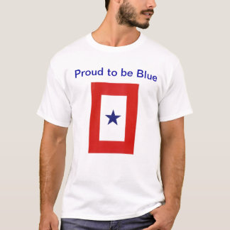 Camisa da bandeira da estrela azul
