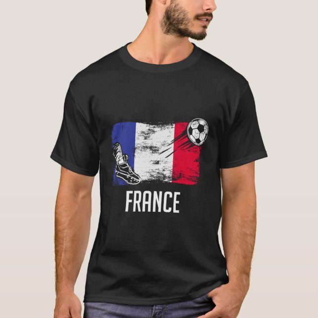 Camisa da Bandeira da França Time de Futebol Franc (Frente)