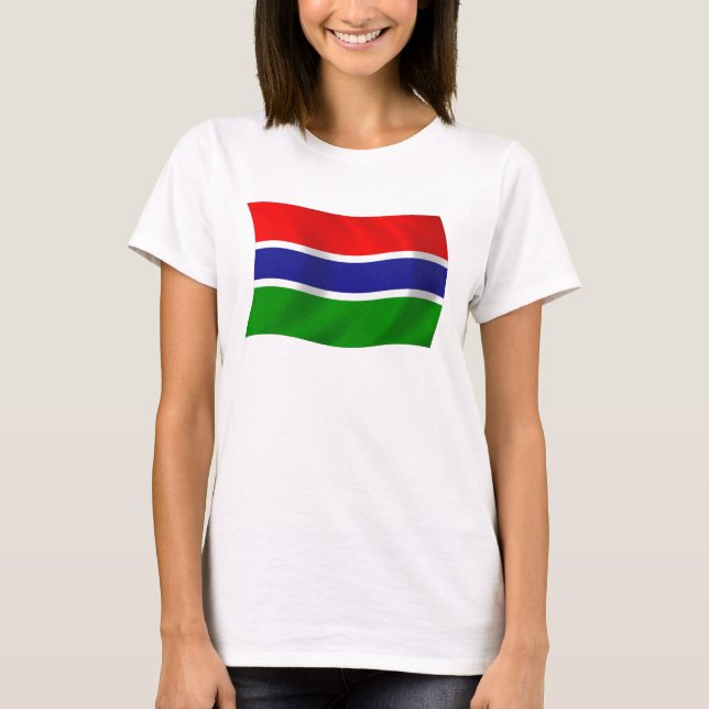 Camisa da Bandeira da Gâmbia (Frente)