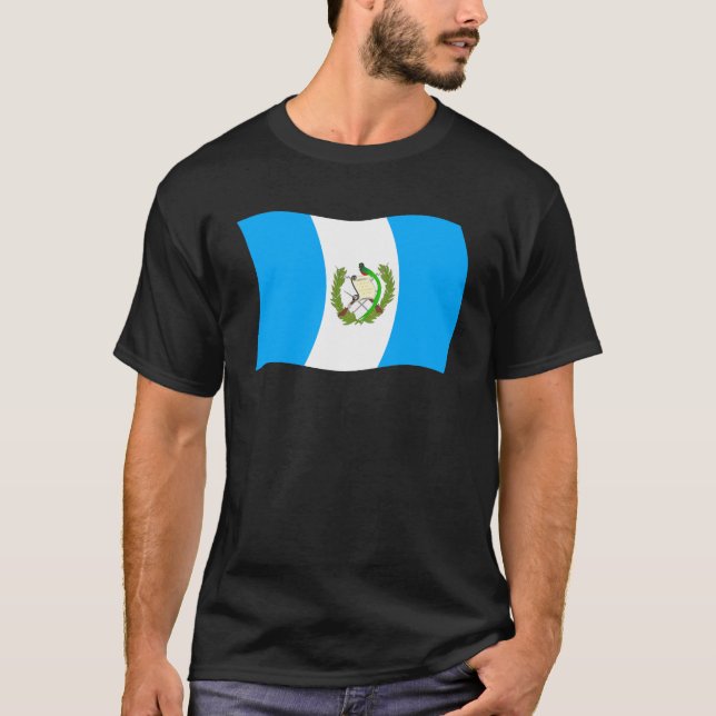 Camisa da Bandeira da Guatemala (Frente)