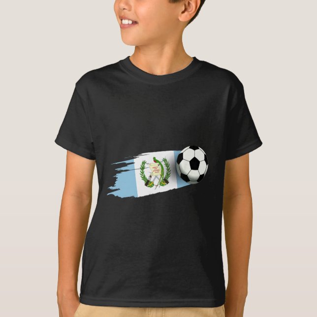 Camisa da Bandeira da Guatemala Time de Futebol Gu (Frente)