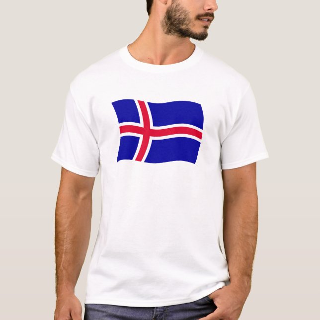 Camisa da Bandeira da Islândia (Frente)
