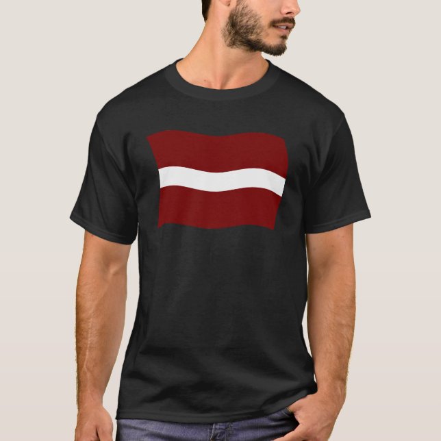 Camisa da Bandeira da Letônia (Frente)