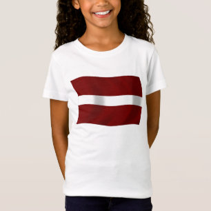 Camisa da Bandeira da Letônia