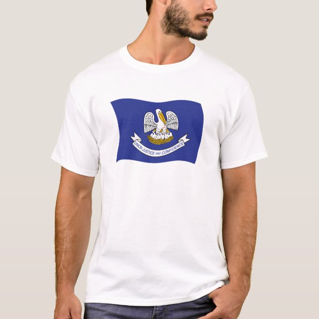 Camisa da Bandeira da Louisiana (Frente)
