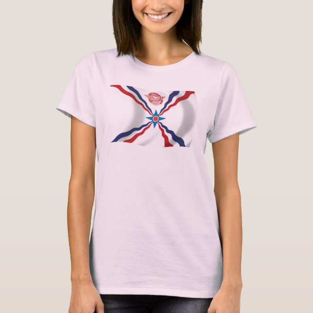 Camisa da Bandeira da Nação Assíria (Frente)