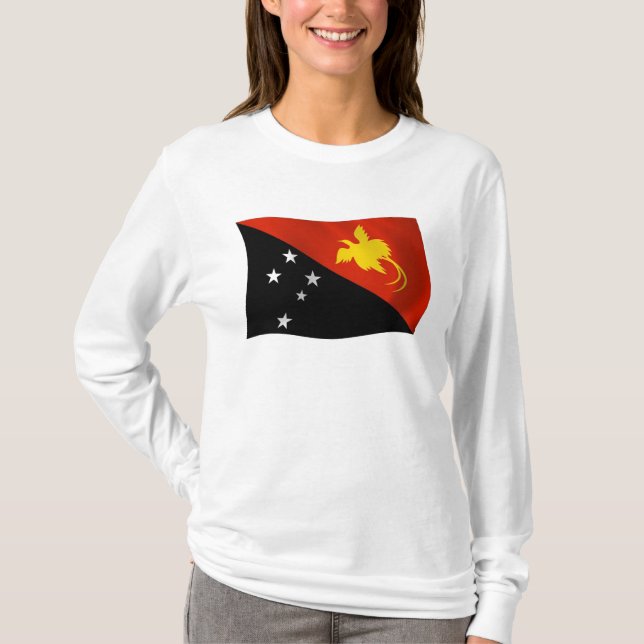 Camisa da Bandeira da Papua-Nova Guiné (Frente)
