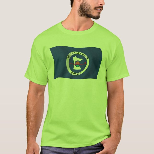 Camisa da Bandeira da Reserva da Banda Mille Lacs (Frente)
