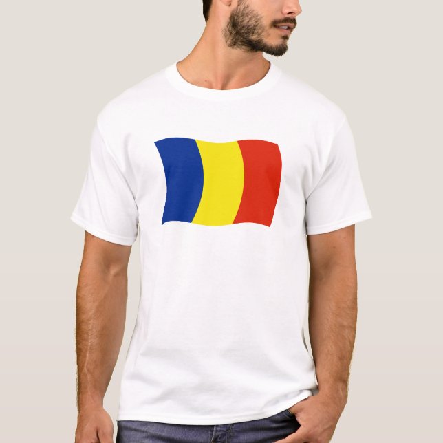 Camisa da Bandeira da Romênia (Frente)