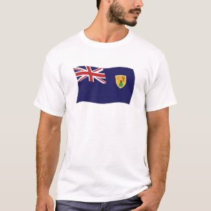 Camisa da Bandeira das Ilhas Turcas e Caicos