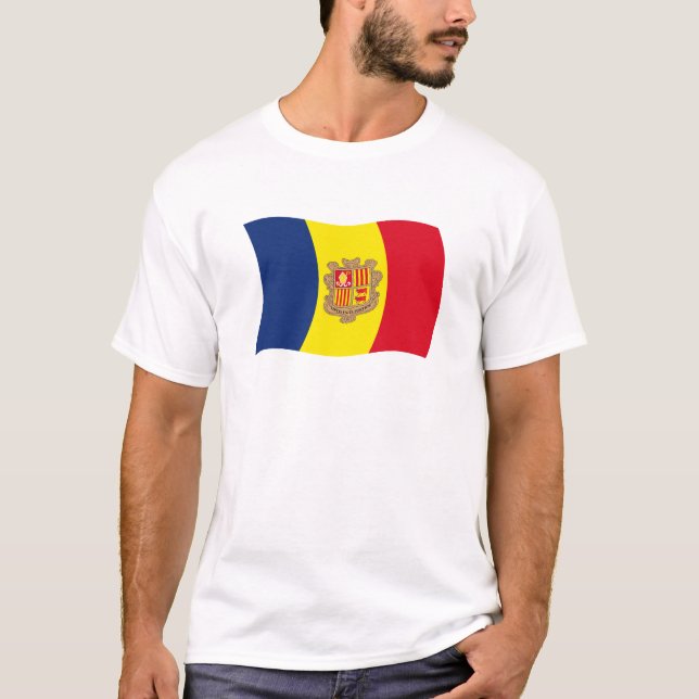 Camisa da Bandeira de Andorra (Frente)