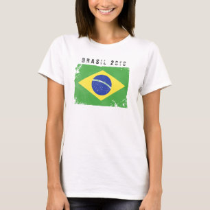 Camisa da bandeira de Brasil