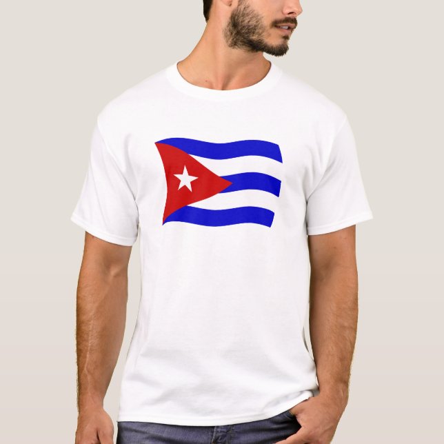 Camisa da Bandeira de Cuba (Frente)