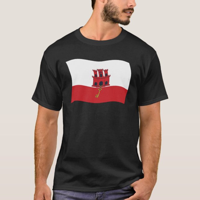 Camisa da Bandeira de Gibraltar (Frente)