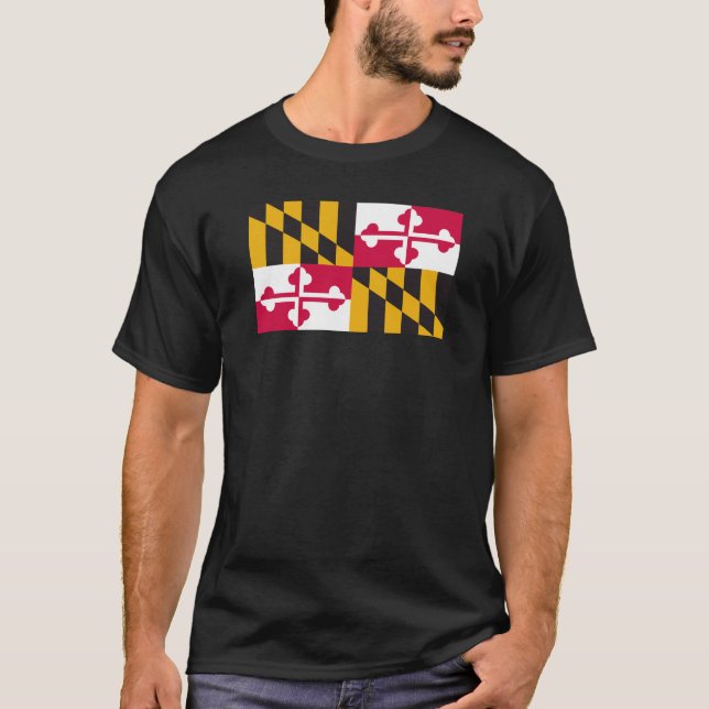 Camisa da bandeira de Maryland (Frente)