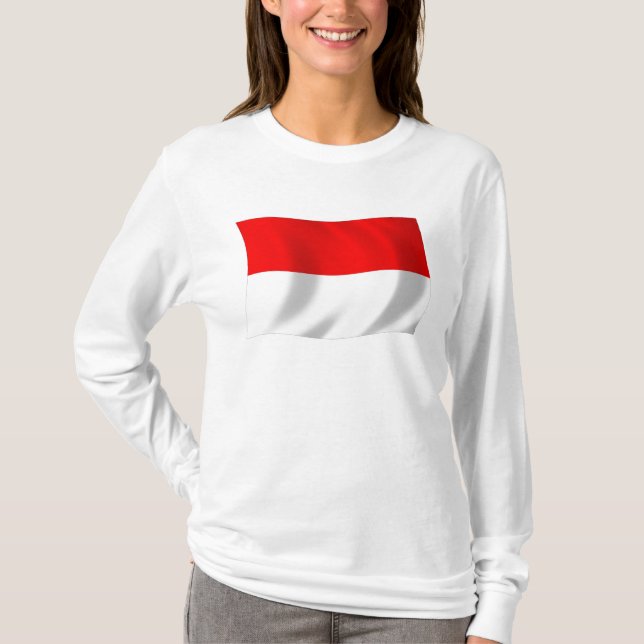 Camisa da Bandeira de Mônaco (Frente)
