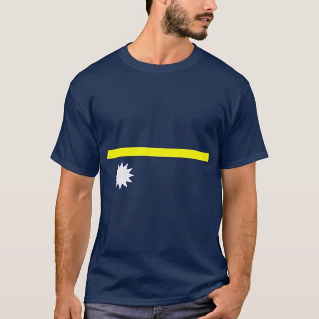 Camisa da bandeira de Nauru (Frente)