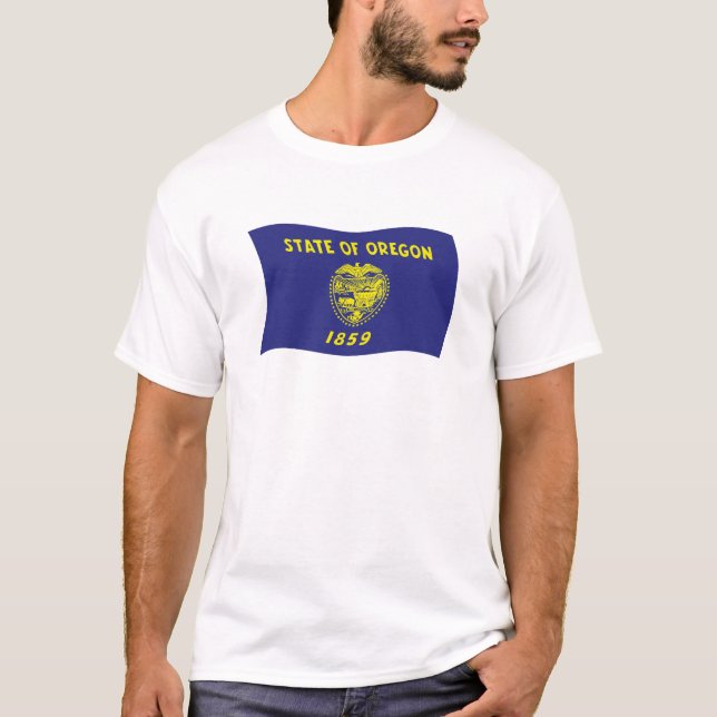Camisa da Bandeira de Oregon (Frente)