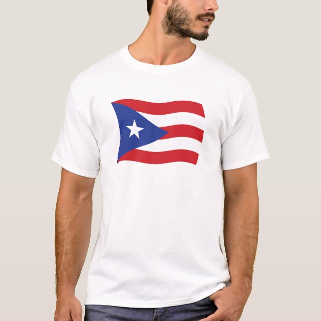 Camisa da Bandeira de Porto Rico (Frente)