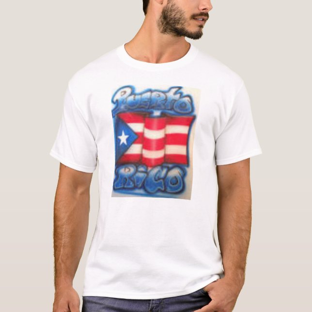 Camisa da bandeira de Puert Rican (Frente)