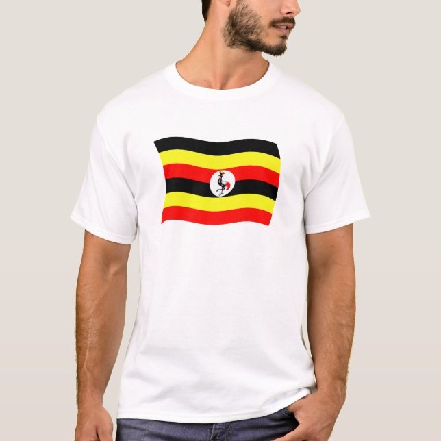 Camisa da Bandeira de Uganda (Frente)