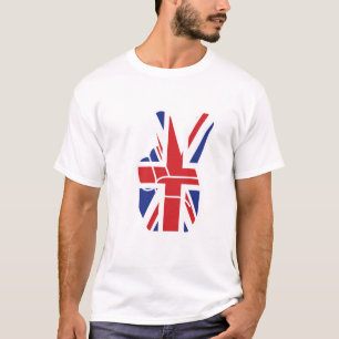 Camisa da bandeira de união T