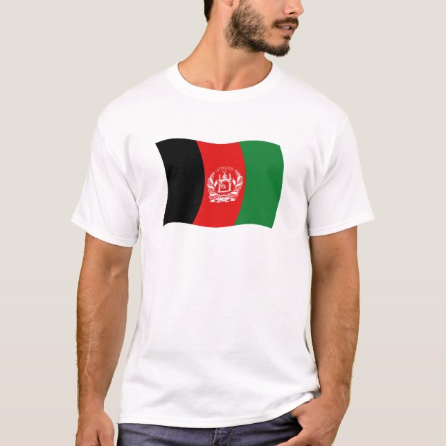 Camisa da Bandeira do Afeganistão (Frente)