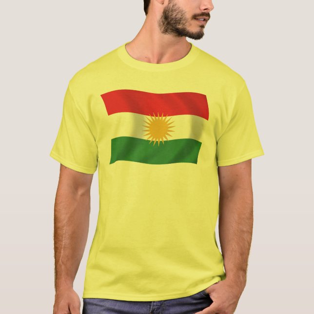 Camisa da Bandeira do Curdistão (Frente)