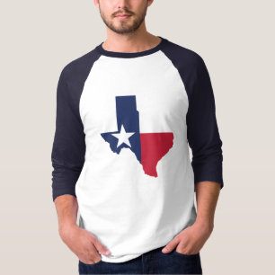 Camisa da bandeira do estado de Texas