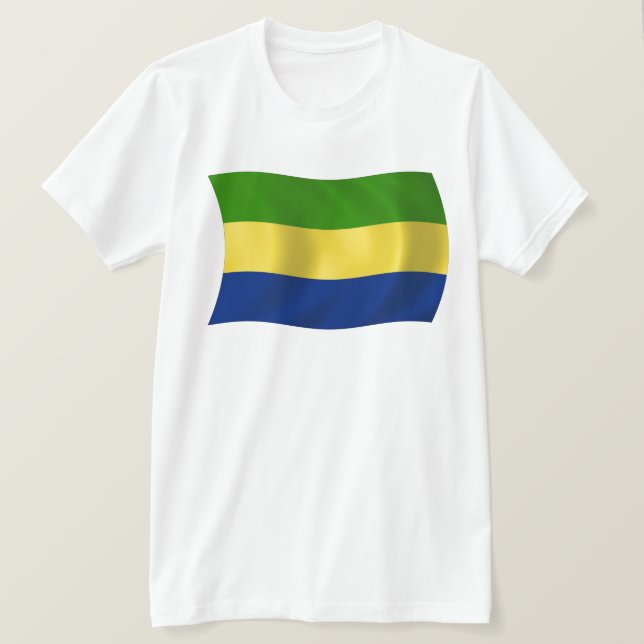 Camisa da Bandeira do Gabão (Frente do Design)