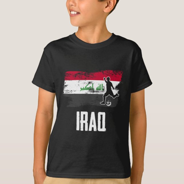 Camisa da bandeira do Iraque Time de futebol iraqu (Frente)