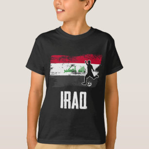 Camisa da Bandeira do Iraque Time de Futebol Iraqu