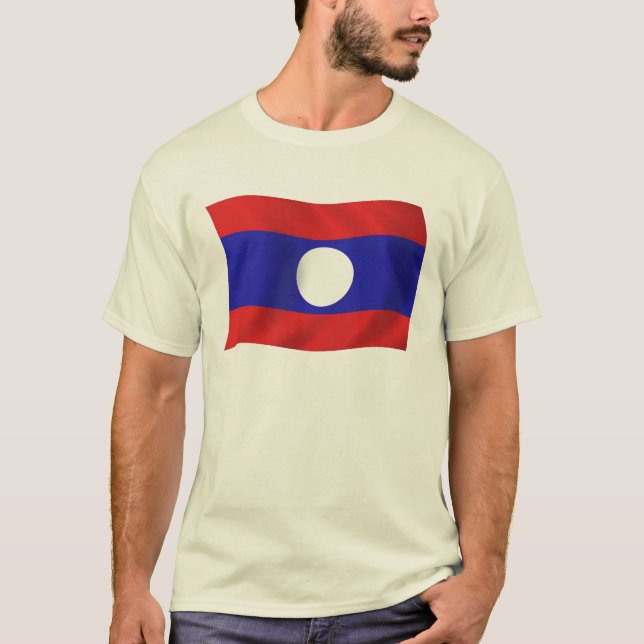 Camisa da Bandeira do Laos (Frente)