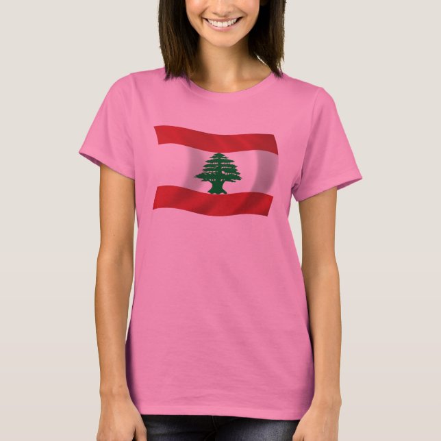 Camisa da Bandeira do Líbano (Frente)