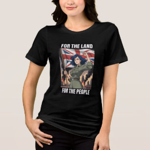 Camisa da Bandeira do Reino Unido Patriótica da In
