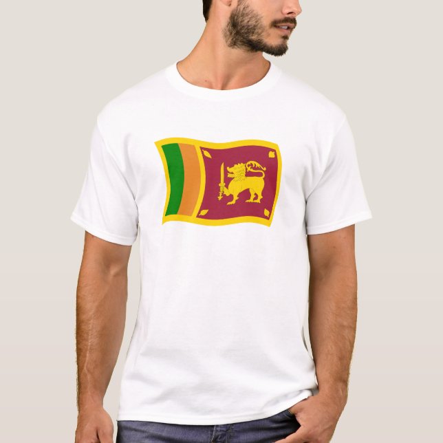 Camisa da Bandeira do Sri Lanka (Frente)