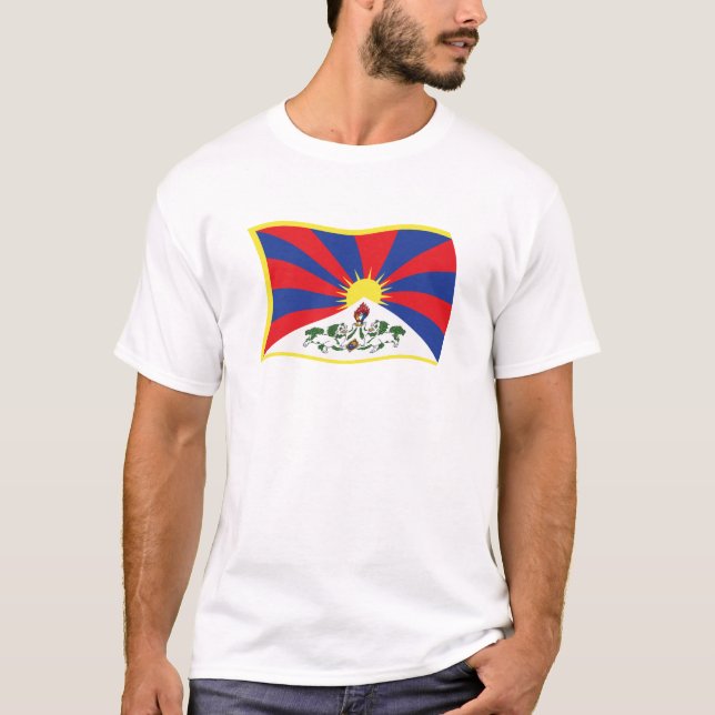 Camisa da Bandeira do Tibete (Frente)