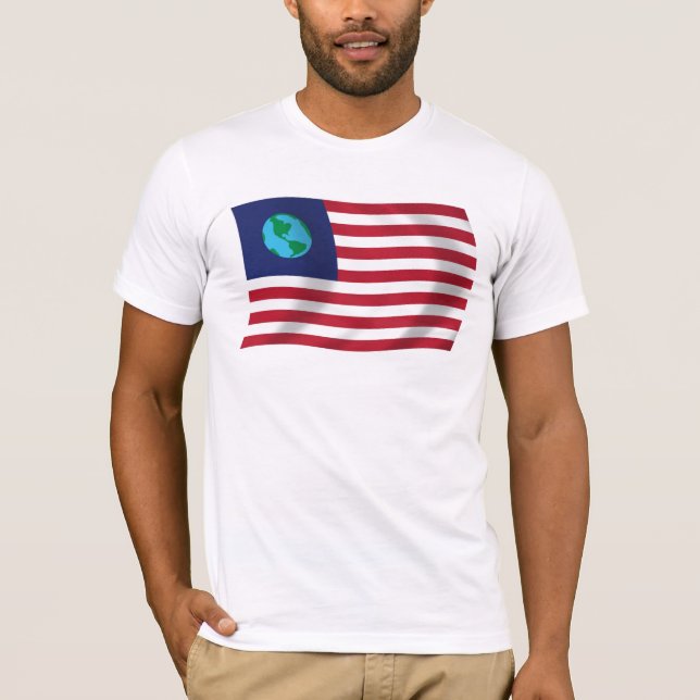 Camisa da Bandeira dos Estados Unidos da Terra (Frente)