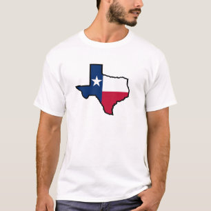 Camisa da bandeira T do estado de Texas